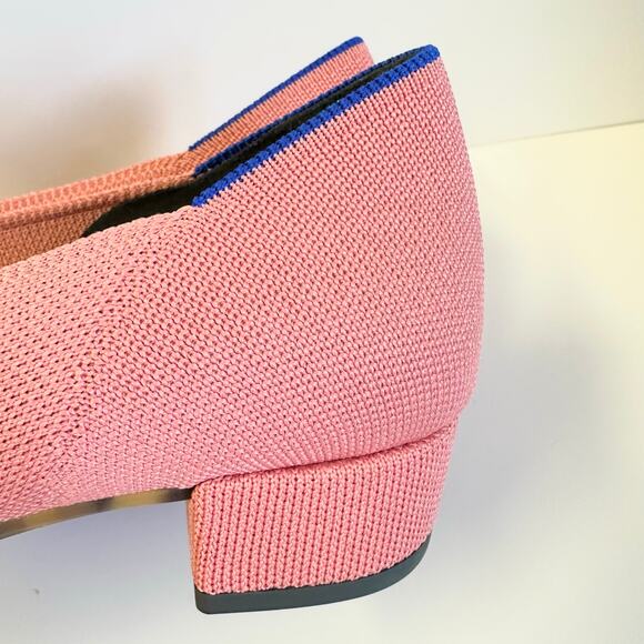 Rothy's the High Point knit low block heel in Tulip/pink Size 9.5 point toe - Picture 3 of 15